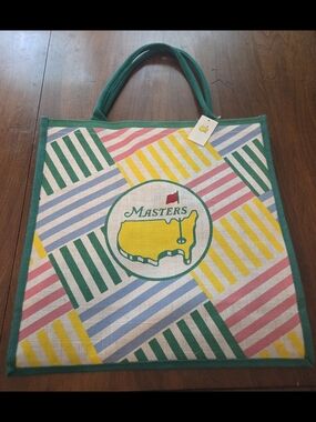 Masters Tournament 2026 Multi Colored Jute Bag NWT